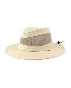 lot 6440 image: Zylioo XXL 62cm Safari Sun Hat with Flat Brim,Large Mesh Fishing Hat,Sun Protection Summer Hat for Explorer,Adventurer Beige - Retail $33