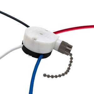 lot 6448 image: Ceiling Fan Switch Zing Ear ZE-208S E89885 3 Speed 4 Wire Fan Switch Pull Chain Ceiling Fan Switch Speed Control Switch for Ceiling Fans, Wall Lamps, Cabinet Light, Black Bronze 1PCS - Retail $8
