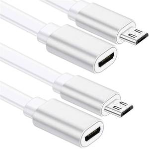 lot 6454 image: Sumind 2 Pack 20FT Total Micro USB Extension Cables, Male to Female Extender Cord Compatible with Wyze Cam OG, WYZE Cam Pan,Wyze Cam V3,Kasa Camera EC60, KC100, KC400 (White) - Retail $10