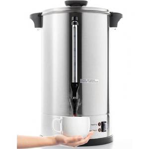 lot 9814 image: 1.6 Gal. Silver Stainless Steel Coffee Beverage Serveware - Retail $172
