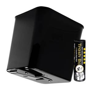 lot 10385 image: HAUSSIMPLE Car Trash Can Waterproof Vehicle Garbage Bin, Leakproof Anti Slip Floor Mat Clip Trash Bag Holder for Car, Truck, SUV, Van Portable Auto Trash Container with Stability Clips (Black, Large) - Retail $22