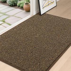 lot 10400 image: BEQHAUSE Dirt Trapper Door Mat 32 x 48, Non-Slip Washable Doormats Entrance Mat, Dirt Resistant and Absorbent Welcome Mat, Low Profile Floor Mats for Front Back Door and Entryway, Brown - Retail $37