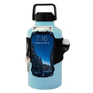 lot 10404 image: FitWallet  Water Bottle Phone Holder &amp Pouch  Water Bottle Carrier with Strap for Gym, Running &amp Travel  Securely Holds Phone, Keys &amp Headphones - Retail $24