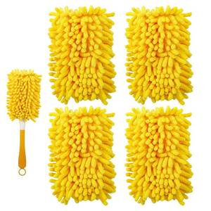 lot 10422 image: Yicotira Reusable Duster Refill Compatible with Swiffer Hand Duster - 360 Heavy Duty Dusters Refills - Microfiber Ceiling Fan Duster for Swiffer Dusters Extended Handle, 4 Pack(Handle is Not Included) - Retail $13