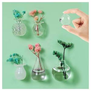 lot 10432 image: Mini Vase Magnets for Fridge - Fridge Magnets - Mini Bud Vases Magnetic for Fridge for Kitchen Refrigerator Locker Office Decoration (5 Pcs (No Flowers)) - Retail $8