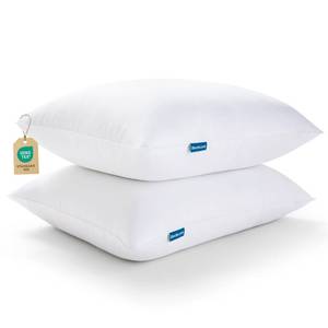 lot 11012 image: Bedsure Medium Firm Bed Pillows for Sleeping King Size, Set of 2, King Pillows 2 Pack Hotel Quality Premium Down Alternative for Medium Supportive Filling for Side, Back Sleepers - Retail $46