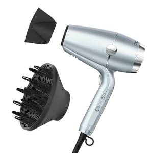 lot 11044 image: INFINITIPRO BY CONAIR SmoothWrap Hair Dryer with Diffuser  Blow Dryer for Less Frizz, More Volume and Body  With Advanced Plasma and Ceramic Technology  Mint - Retail $40