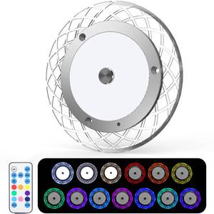 lot 12041 image: BlueFire Upgrade 600LM RV Lights Interior, RV Ceiling Dome Lights, 3 Color Temperatures,8 Multi-Color Side Light, Fixture with Dimmer Switch for Cabinet Camper Van Truck Boat (Multicolor-1 Pack) - Retail $17
