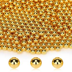 lot 12054 image: Suream 1300PCS Pearl Beads for Centerpieces, 8mm0.31in No Hole Artificial Beads for Vase Filler, Jewelry Making, Table Scatter, Wedding Decoration, Makeup Holder, DIY Craft Projects, Gold Plated - Retail $11