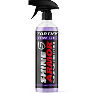 lot 12061 image: Car Wax Spray and Ceramic Coating for Cars - 3 in One Waterless Car Wash and Detailing for Maximum Shine - High Gloss Top Coat, Protective Auto Wax - 16FlOz by Shine Armor - Retail $23