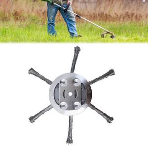 lot 12091 image: BACFEILIN Steel Wire Grass Trimmer Head, 2025 New String Trimmer Replacement Head,6 Inch Wired Trimmer Blade,Metal Weed Eater Blade,for Lawn Mower Tray (1,6 Blade) - Retail $13