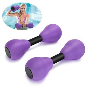 lot 12109 image: Aquatic Dumbells,2Pcs Foam Water Weights Aerobic Exercise Fitness Equipment Dumbbells, Pool Resistance Swimming Training for AdultsKidsMenWomen Weight Loss, Beginner Swimming Training, Purple - Retail $18