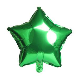 lot 12125 image: 10PCS 18 Star Balloons Foil Balloons Foil Membrane Balloons Party & Wedding Decoration, Green - Retail $5