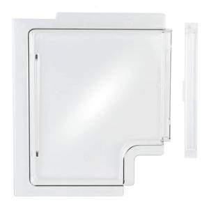 lot 12126 image: Vsttar 4701-00 RV Screen Door Slide Panel Replacement Clear Plexiglass, 4700-00 Stopper and RV Screen Door Parts,Compatible with Dexter RH (Right Hand) Series 5050 Radius Corner Upgraded Screen Door - Retail $12