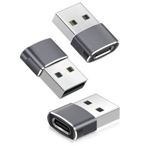 lot 12150 image: Basesailor USB to USB C Adapter,iPhone 16 16e 15 Pro Max Charger Adapter 3Pack,USBC Female to USBA Male,Type C Converter for Apple Watch iWatch 11 10 SE,AirPod,iPad mini Air,Samsung Galaxy S25 S24,17 - Retail $10