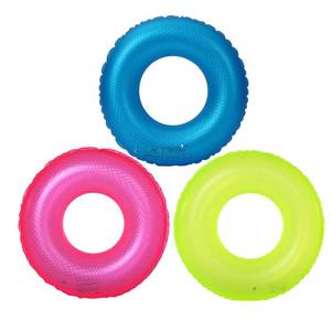 lot 12155 image: Pool Floats Swimming Ring,Beach Swimming Toys,Fun Water Raft Floaties,Swim Tubes Rings,Swim Rings Party Swim Toys,Inflatable Pool Floats (3 Colors Pack) - Retail $14