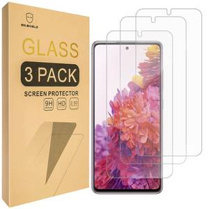 lot 16259 image: Mr.Shield 3-Pack Designed For Samsung Galaxy S20 FE 5G 2022Tempered Glass Japan Glass with 9H Hardness Screen Protector with Lifetime Replacement - Retail $7