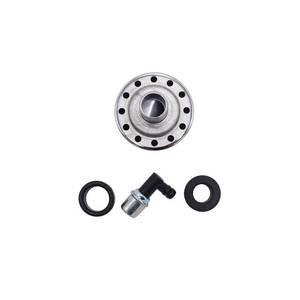 lot 16268 image: 4 PCSSet SHLPDFM Chrome Silver Valve Cover Push-in Breather & PCV Valve Universal Fits for Valve Cover with 1.25 Hole - Retail $20