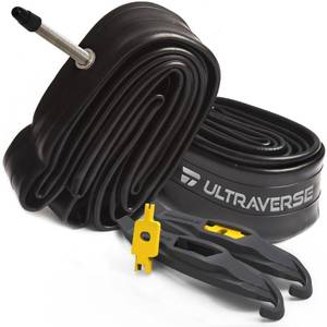 lot 16274 image: Ultraverse Bike Inner Tube for 27.5 X 1.751.952.102.125 inch Bicycle tire Sizes with Presta Valve - Rubber Tubes for Mountain and Trail, Cruisers, MTB, and All Terrain Bikes  Set of 2 - Retail $14
