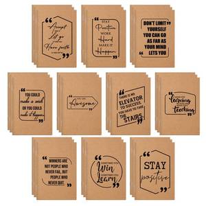 lot 16281 image: Fulmoon 30 Pcs Inspirational Notepads Pocket Motivational Notebook Mini Notebooks Small Lined Inspiring Journals Stocking Stuffers for Class Students Nurses Employees Team Gifts (Brown) - Retail $10