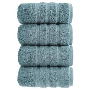 lot 19197 image: HALLEY Turkish 4 Pack Premium Hand Towels (4 Pieces) 650 GSM Highly Absorbent Super Soft 100% Cotton - 4 Hand Towels (Turquoise) - Retail $20