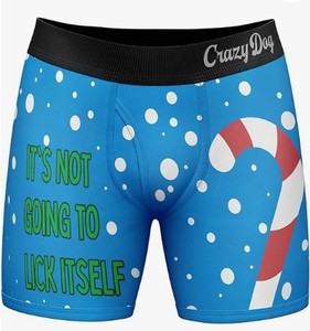 lot 2487 image: M mens candy cane underwear - Retail $13