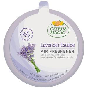 lot 1005 image: Citrus Magic Odor Absorbing Solid Air Freshener, Lavender Escape, 8-Ounce, Pack of 6 - Retail $24