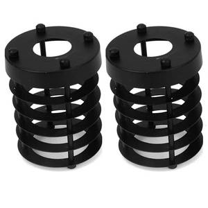lot 1020 image: EFINEHOME Set of 2 Industrial Vintage Rustic Bulb Covers DIY Farmhouse Metal Wire Cage for Hanging Pendant Lighting  Light Fixture Lamp Guard Lampshade Replacement Accessories (Cylinder) - Retail $26