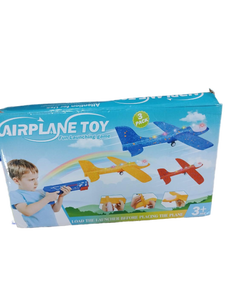 lot 1030 image: 3-Pack Foam Airplane Launcher Toy Set - Retail $12