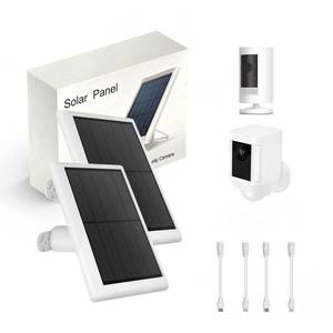 lot 1059 image: Solar Panel Charger for Ring Camera, 5W Solar Panel Compatible with Ring Stick Up Cam, Spotlight Cam Battery,Spotlight Cam Plus,Spotlight Cam Pro Outdoor Camera with 13FT USB-C Cable,2 Pack - Retail $30