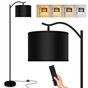lot 1066 image: BoostArea Floor Lamp for Living Room,Arc Floor Lamp with Remote Control,Stepless Dimmable Brightness and Colors Temperature 2700k-6500k,Modern Standing Lamp for Bedroom Study Room Office,Black - Retail $53