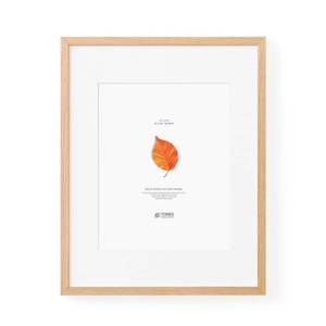 lot 1933 image: TONES FRAME DESIGN Solid Oak Wood 11x14 Picture Frame with Mat for 8x10 Natural Photo Frame, Poster Frame for Wall Home Decor - Retail $15