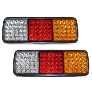 lot 1944 image: VINAUO 75 LED Trailer Lights, Turn Signal Running Brake Reverse LED Trailer Lights, Waterproof IP68 Taillight For Boat Utility Kit Truck RV Camper UTV UTE Vans (Pack of 2) - Retail $36