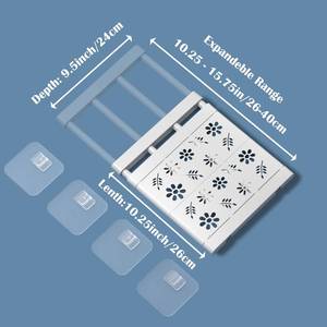 lot 2072 image: cOOva School Locker Shelf Organizer, Locker Shelf for School Locker Organizer Shelf for Small Lockers, Locker Accessories for Work, Locker Shelves for Lockers (2, 9.5W(10.25-15.75) L), White - Retail $20