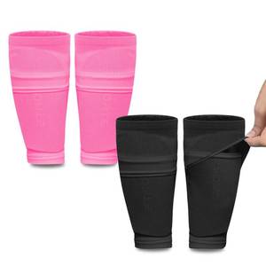 lot 2079 image: ATHCISE 2 Pairs Kids Youth Soccer Shin Guard Sleeves with Optimized Insert Pocket, Shin Pad Compression Sleeves for 3-15 Years Old Boys Girls Child Teens for Soccer Sport - Retail $10
