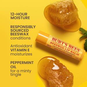 lot 2099 image: Burts Bees Back To School Gift Ideas, Lip Balm - Original Beeswax 8 Count Pack in Bulk, Lip Moisturizer With Responsibly Sourced Beeswax, Natural Origin Conditioning Lip Treatment, 8 Tubes, 0.15 oz - Retail $35