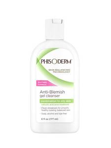 lot 2115 image: pHisoderm Anti-blemish Gel Cleanser, for Oily, Combo and Acne-prone Skin, 6 Fluid Ounce Bottle  - Retail $23