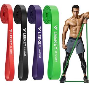 lot 2122 image: LEEKEY Resistance Band Set, Pull Up Assist Bands with Non-Slip Texture-Stretch Resistance Band Exercise Bands - Mobility Band Powerlifting Bands for Resistance Training - Retail $20