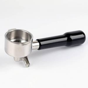lot 2149 image: 51mm Portafilter 2 Ears with Double Spout Compatible with Delonghi ECP3420 ECP3630 ECP3120 EC260 ECP35.31, Espresso Portafilter 51mm with Double Shot Capacity Cup Filter Basket and ABS Handle - Retail $30