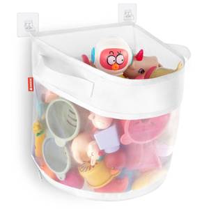 lot 2153 image: UNEEDE Bath Toy Organizer,4 Gallons Bathtub Toy Storage Organizer,Quick Access Bath Toy Holder for Bathtub,Baby Organizere,Quick Dry Baby for Tub,Mesh Shower Caddy - Retail $10