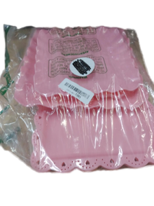 lot 2186 image: Pink plastic party trays