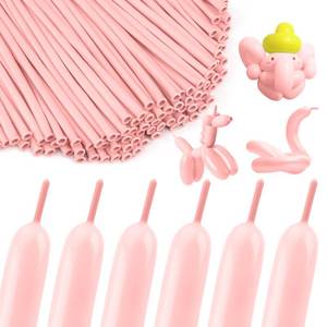 lot 2187 image: Pink 260 Balloons Pink Long Balloons for Tying Balloon Arch Latex Balloon 100 Pcs Macaron Pink Balloons Long Skinny Balloons Pink 260Q Balloons for Party Suppies Gender Reveal Wedding Decorations - Retail $7
