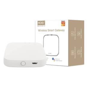 lot 2209 image: Add MOES FingerBot Tuya Bluetooth Hub Link FingerBot to Wi-Fi (Support 2.4GHz) Compatible with Alexa, Google Home, IFTTT and Timmer Control. One Gateway Can Connect Multiple FingerBots - Retail $25
