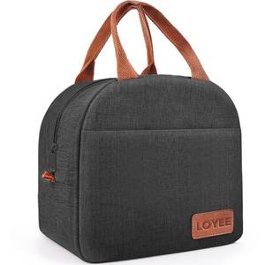 lot 2236 image: Lunch Bag Lunch Box for Women and Men, Large Capacity Insulated Lunch Bag for Adult, Leakproof Reusable Lunch Tote Bags for WorkOfficeTravelPicnic (Black) - Retail $6