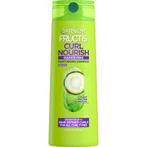 lot 12392 image: Garnier Fructis Curl Nourish Sulfate Free Moisturizing Shampoo, 12.5 Fl Oz, 1 Count (Packaging May Vary) - Retail $4