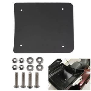 lot 12432 image: Tour Pack Plate, Inner Metal Base Plate Kit, Laser Cut Fit for 2014 Harley Touring Razor Chopped King Tour Pak - Retail $22
