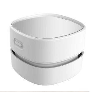 lot 16054 image: ODISTAR Desktop Vacuum Cleaner, Mini Table dust Sweeper Energy Saving,High Endurance up to 90 mins,Cordlessand360� Rotatable Design for KeyboardHomeSchoolOffice(White AA Battery) - Retail $10