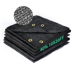 lot 16081 image: Kesfitt Garden 40percent Shade Cloth, Resistant Sun Shade Net 10x20FT Mesh Tarp with HDPE Material and Reinforced Grommets Shade Trap for Greenhouse, Plant, Pergola, and Backyard Patio Sunshade - Retail $27