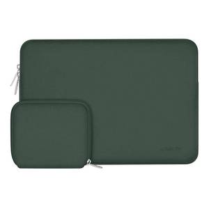 lot 16102 image: MOSISO Laptop Case 15 inch, 15 inch Laptop Sleeve Bag Compatible with MacBook Air 15 M4 A3241 M3 A3114 M2 A2941 2025 2024 2023, Dell XPS 15, Neoprene Computer Sleeve Bag with Small Case,Midnight Green - Retail $19