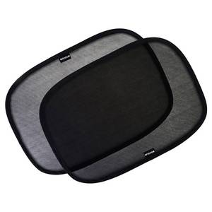 lot 16126 image: Enovoe Car Window Shades for Baby (4 Pack) - 21x14in - Sun Shade Blocker, Cling - Glare Shield and UV Rays Protection for Your Child - Side Window Screens for SUV- Mesh Window Shades for car Baby - Retail $14in